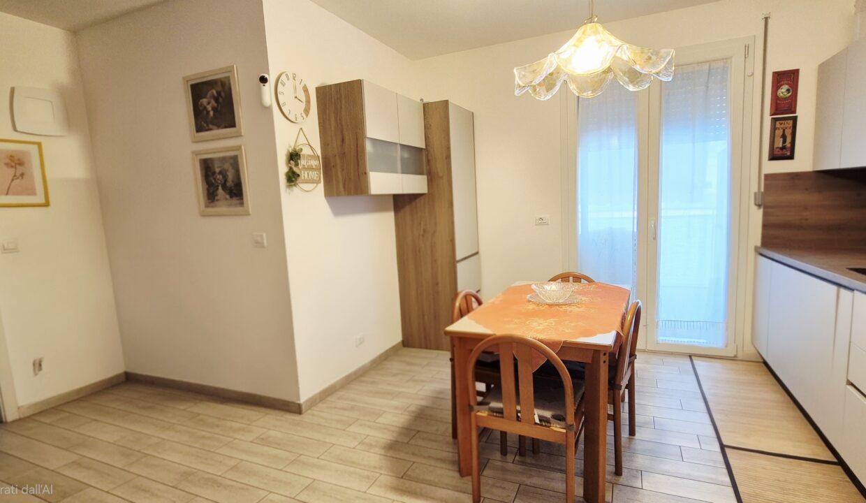 Cucina con soggiorno